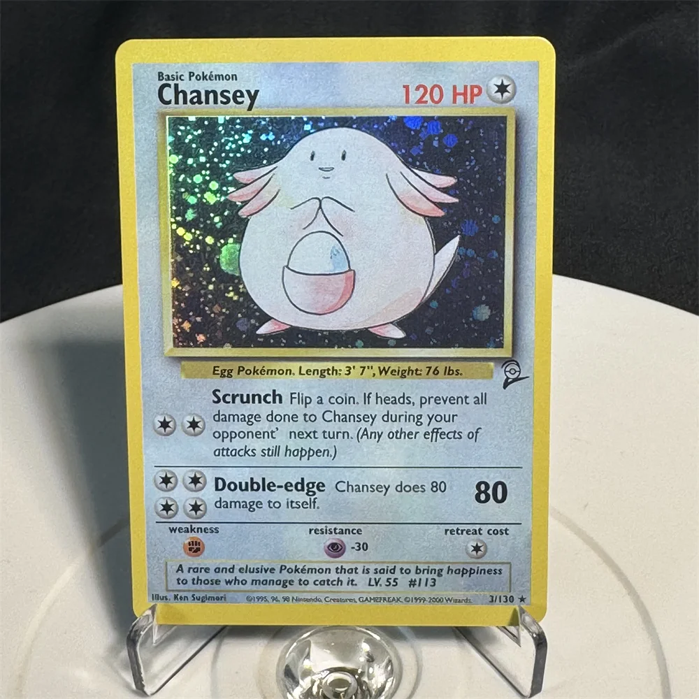 Holo graphische Pokemon Karten Base-Set-2 /Team Rakete Serie Nido queen Clefairy Sammelkarte Spielzeug Geschenke Sammlung Karten Proxy-Karte