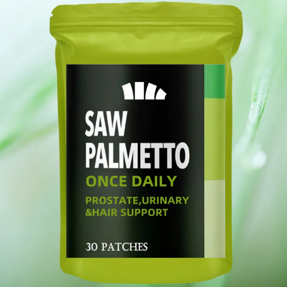 Saw Palmetto Transdermal Patches for Hair Health & Male Health Support 30 Patches