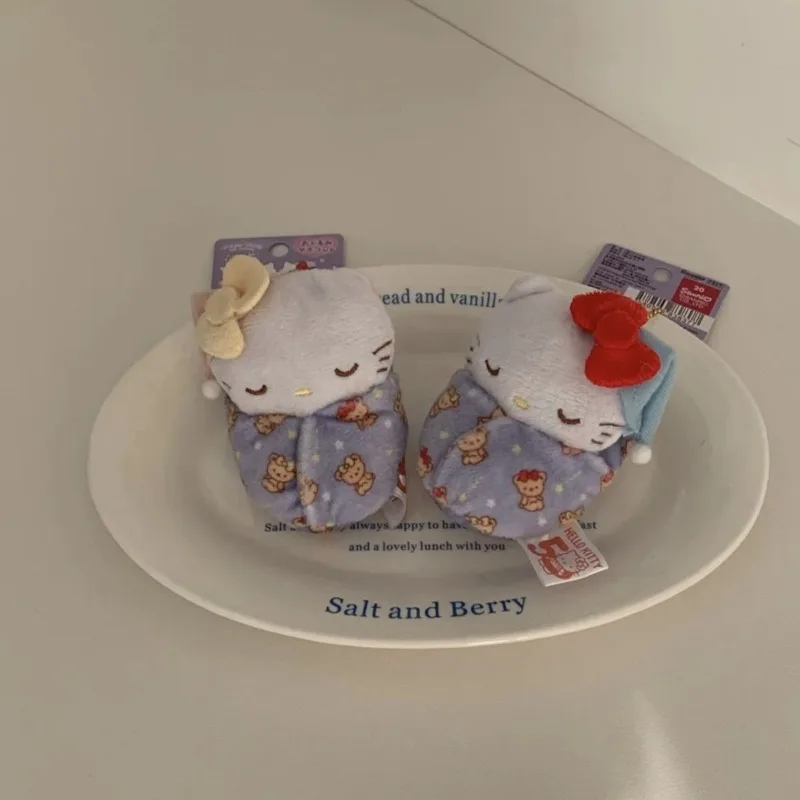 

Sanrio New HelloKitty Kawaii Anime Cartoon Doll Plush Doll Fashion Trend Sense of Luxury 50th Anniversary Swaddle Bag Student