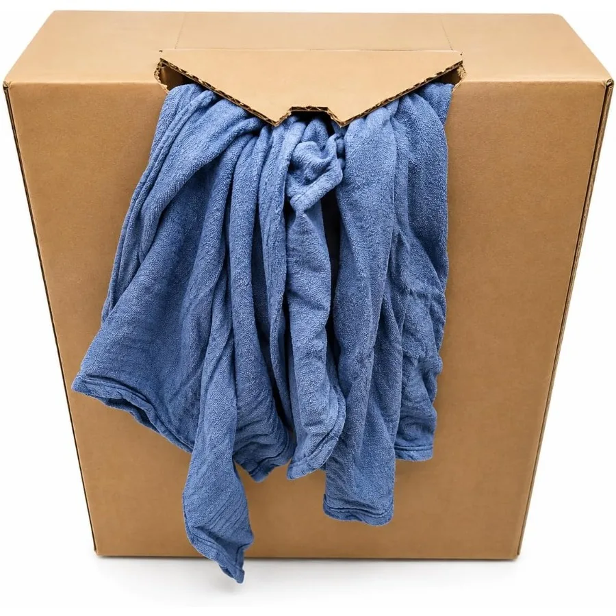 Huck Towels 25 lb Box ~225 Recycled Rags 16