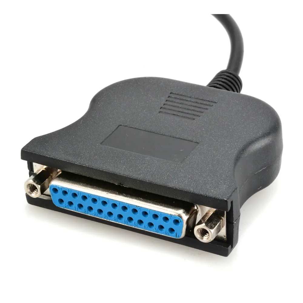 USB To 25 Pin DB25 Female IEEE 1284 Parallel Printer LPT Adapter Print Converter Cable Parallel Interface Communication