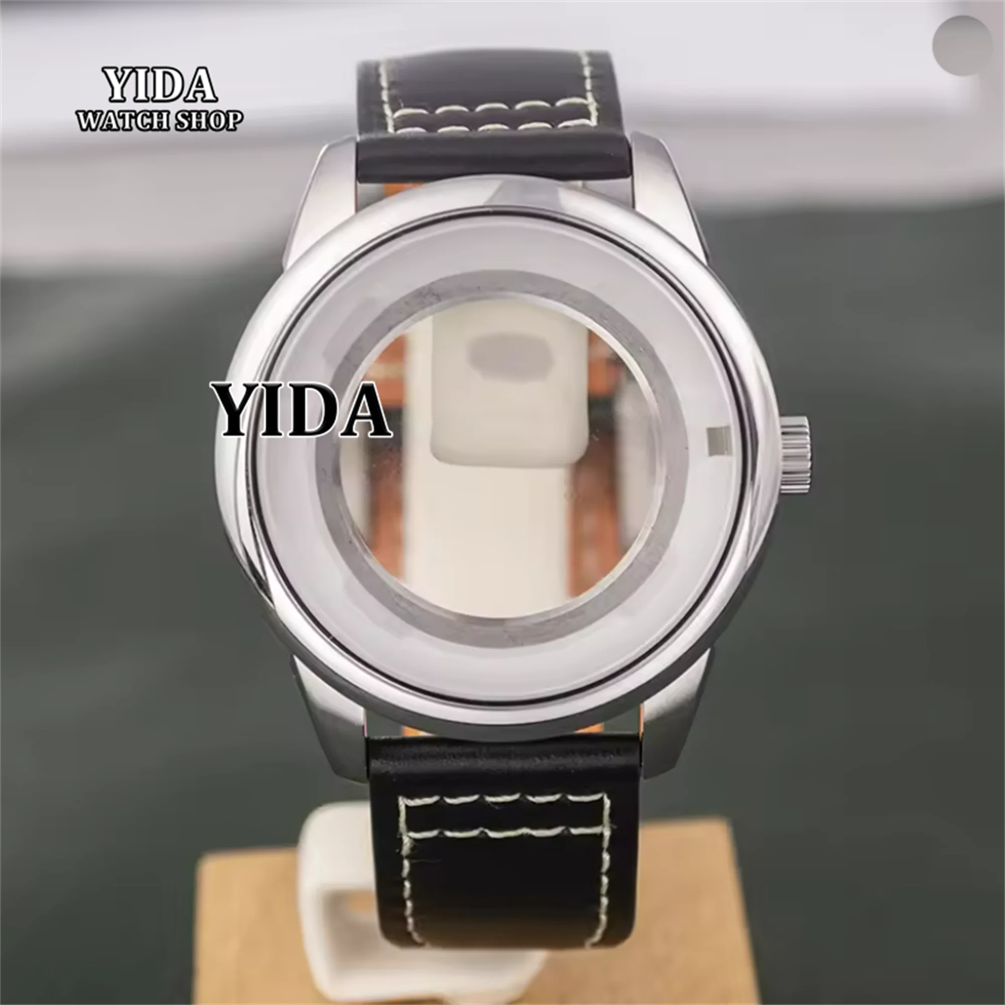 

NH35 Case for Mark XX Case 42.7mm Watch Case Genuine Leather Bracelet 316L Stainless Steel 50M Waterproof fit NH35 NH36 Movement