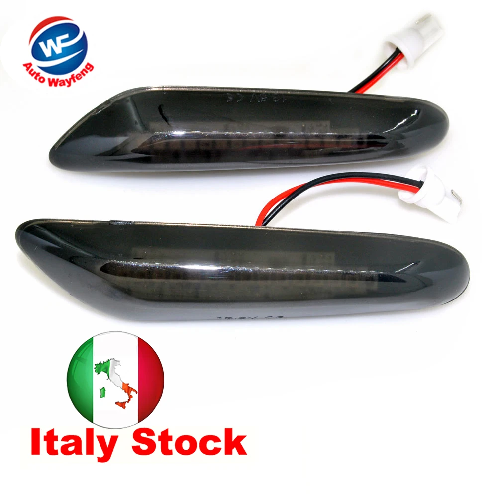 2Pcs E46 E36 E90 E91 E60 E61 E81 E82 SMOKED LED SIDE REPEATERS LIGHT LAMP FOR BMW E87 E88 E92 E93 X1 E84 X3 E83 X5 E53