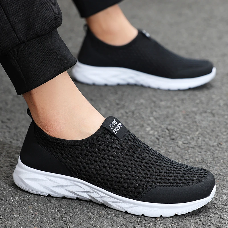 Men's Shoes Mesh Breathable Tennis Sports Shoes Men Casual Shoes Loafers Walking Lightweight Mens Running Shoes Male Sneakers