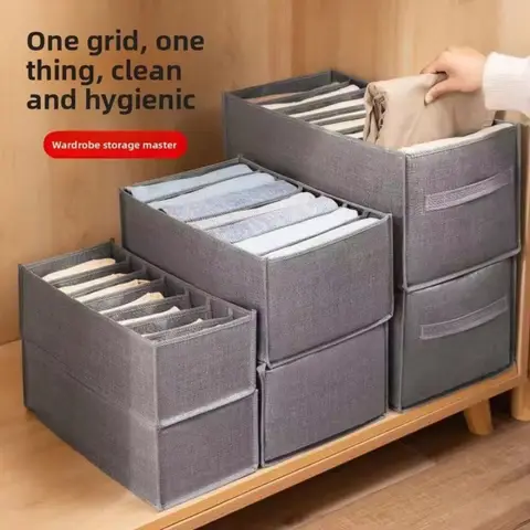 Closet Pants Organizer Cabinet Storage Organizer Box Storage Clothes Organizer for Underwear Sock Shirt Jeans Pants Organization