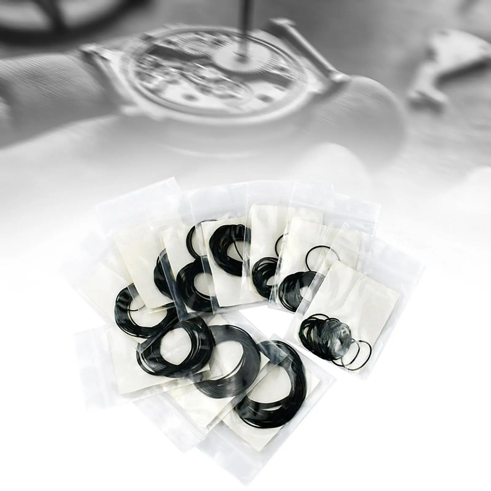 200x Waterproof O Ring Replacement Watch Accessories Watch Back Gasket Rubber Seal for Watch Backs Home Use Professional Use