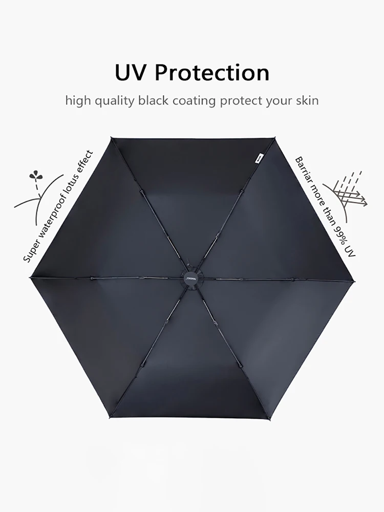 Parachase Ultra-light  Folding Umbrella 111g Only Anti UV Travel Light Sun Umbrella Windproof Carbon Fiber Portable Parasol 6K