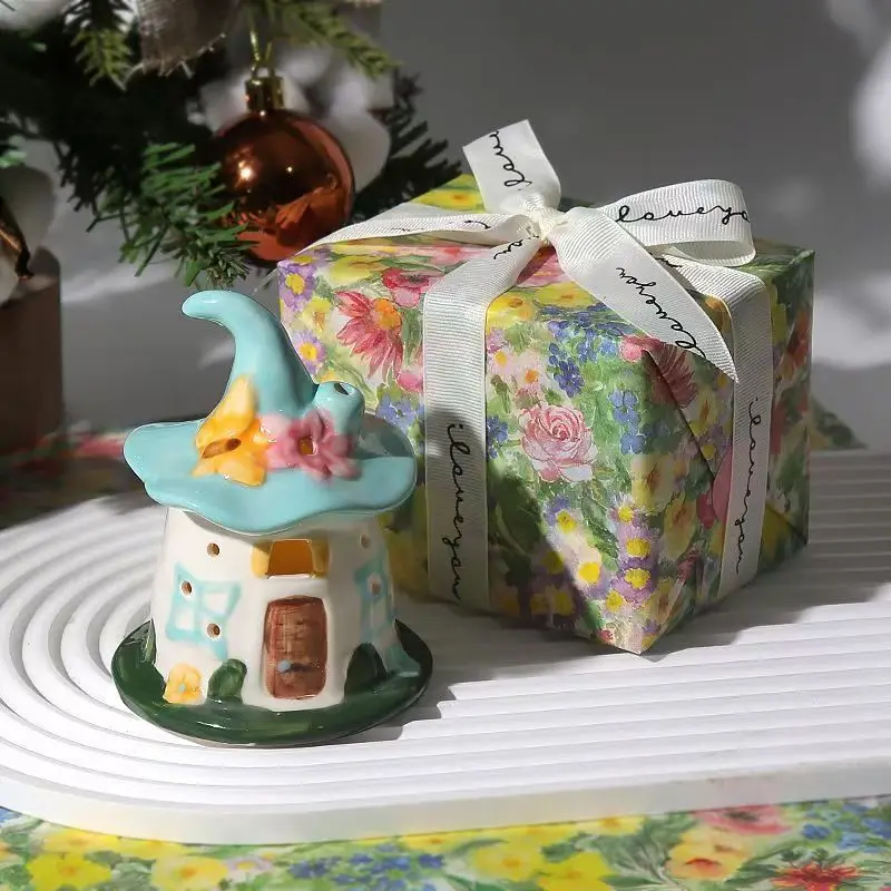 Cute Magic House Ambience Night Light Table Bedside Lamp Bedroom Ornament Birthday Gift for Women Bestie Decor