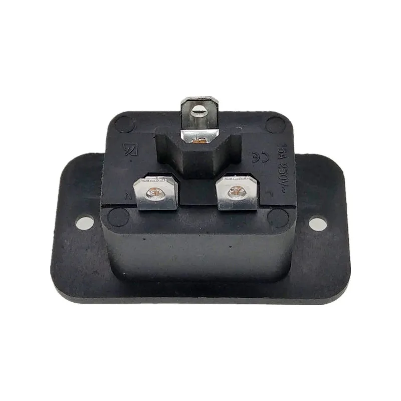 IEC C20 Male Panel Screw Mount Industrial Inlet Power Plug Socket AC250V 16A image 4