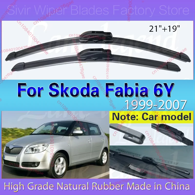 

For Skoda Fabia 6Y 1999 2000 2001 2002 2003 2004 2005 2006 2007 MK1 Car Front Wiper Blades Windshield Windscreen Car Accessories
