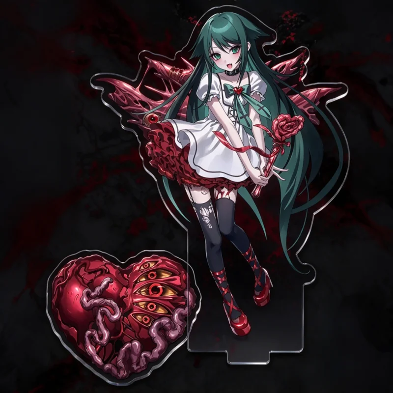 Saya no Uta Inspired Acrylic Pin, Saya Character Fan Art Badge, Backpack Jacket Accessory, Gamer Gift