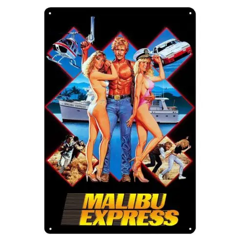 1p,Malibu Retro Movie Metal Poster Collectable Tin Sign - 20x30cm