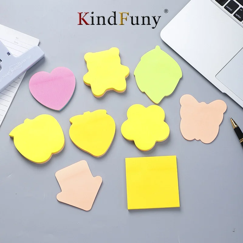 100sheets/Pack Self-Stick Note Self Adhesive Label Message,List,Record,Reminder,Education & Office Supplies