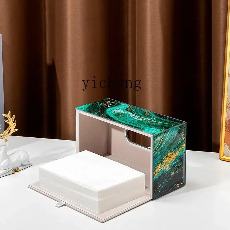XL light luxury household paper box living room dining room paper towel box high-end hotel bedroom paper box