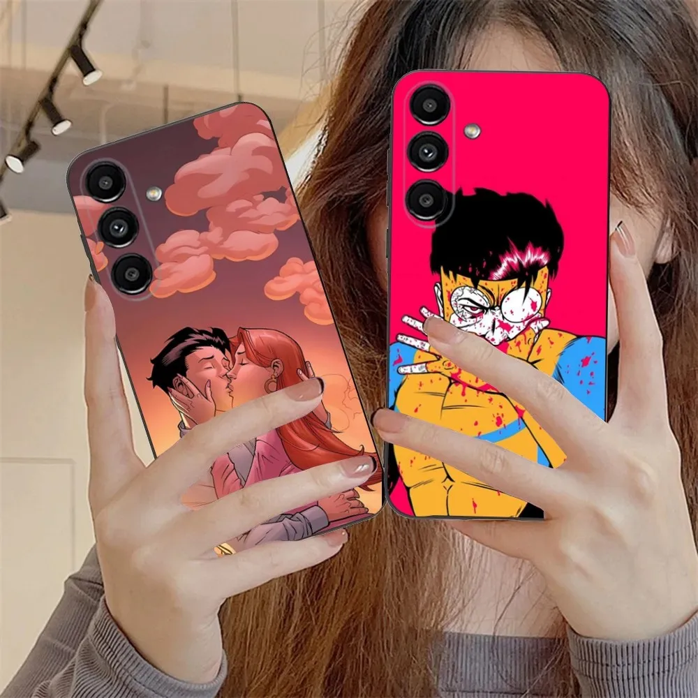 

Cartoon I-Invincible Phone Case For Samsung S24,S21,S22,S23,S30,Ultra,S20,Plus,Fe,Lite,Note,10,9,5G Black Soft Cover