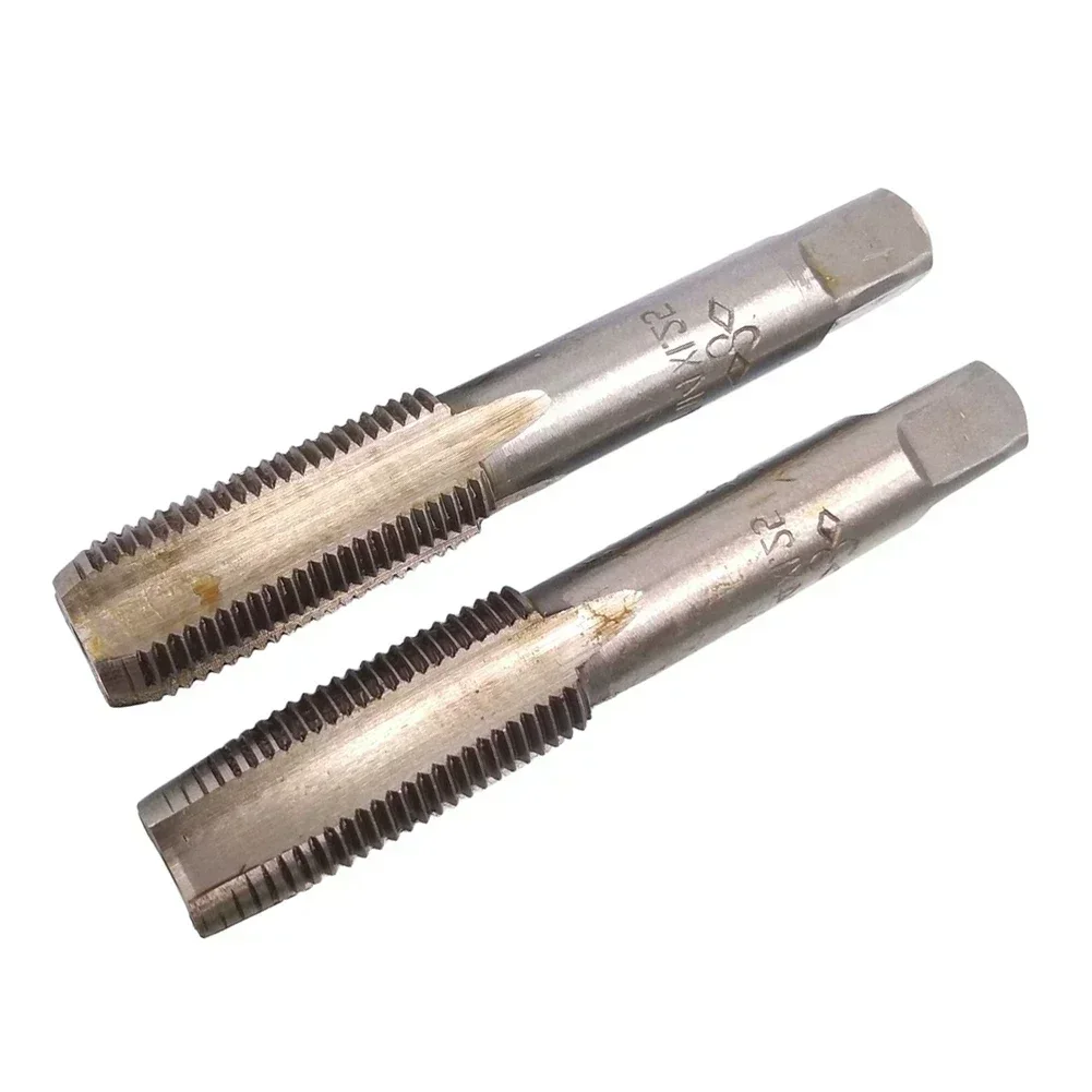 Tap Die Set HSS M14X 1.25mm Taper & Plug Tap & M14 X 1.25mm Die Metric Thread Right Hand HSS Screw Tap Drill Bit Set Hand Tool/