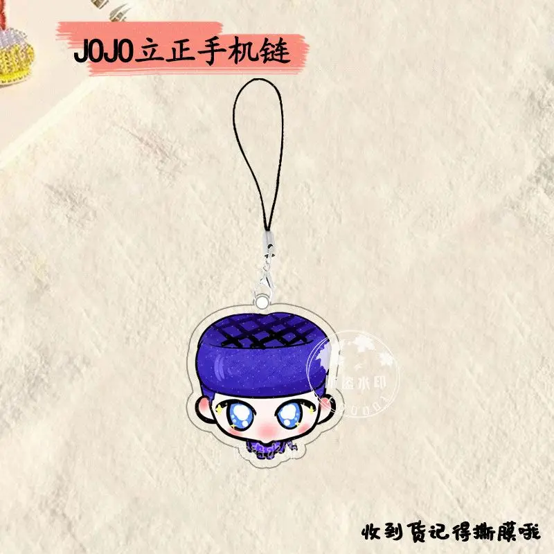 أنيمي جوجو جوناثان جوستار هيغاشيكاتا جوسوكي كيرا يوشيكاجي جوجو المفاتيح اكسسوارات قلادة شارة سلسلة هواتف هدية الكريسماس #5