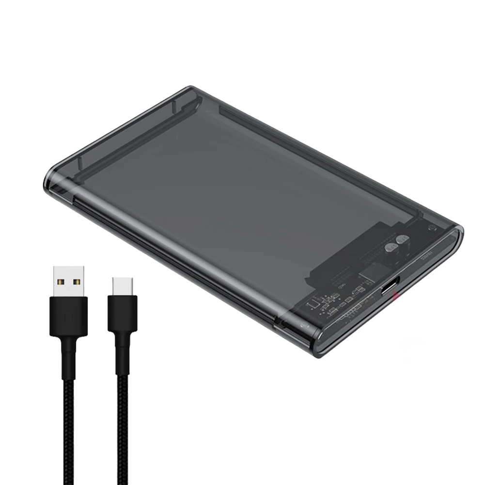 صندوق محرك أقراص صلب محمول ، حاوية محرك أقراص صلبة ، حاوية قرص صلب ، وصلة USB ، USB ، USB ، نوع C ، SATA ، "، مناسب لماك بوك ، كمبيوتر شخصي ، كمبيوتر شخصي