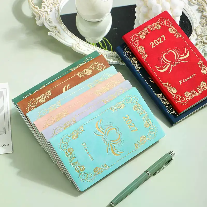 2027 Portable A6 Daily Planner Calendar Diary Notebooks 365 Time Management Planner