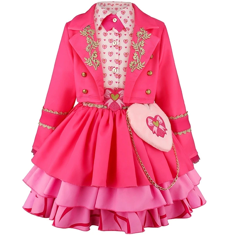 2 3 4 5 6 7 8 9 10 Years Movie Cosplay Girls Dress New Fashion Top + Dress 2Pcs Girls Princess Dress Birthday Gifts Kids Clothes