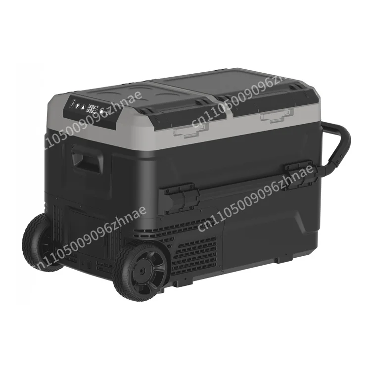 Portable car refrigerator DC12V/24V compressor dual-zone 40L-60L mini refrigerator, suitable for outdoor camping in all seasons