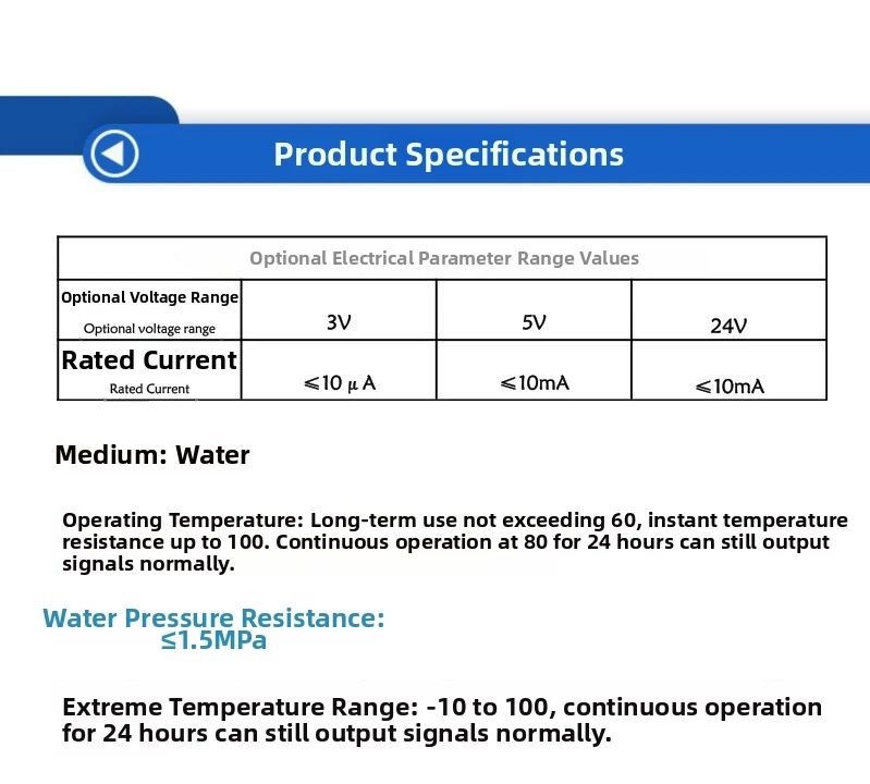 Hall Effect Based Flow Sensor HZ83K Compatible with For Dishwasher Water Lines Flow Range 0.3-10 L/min Quick Connect Design