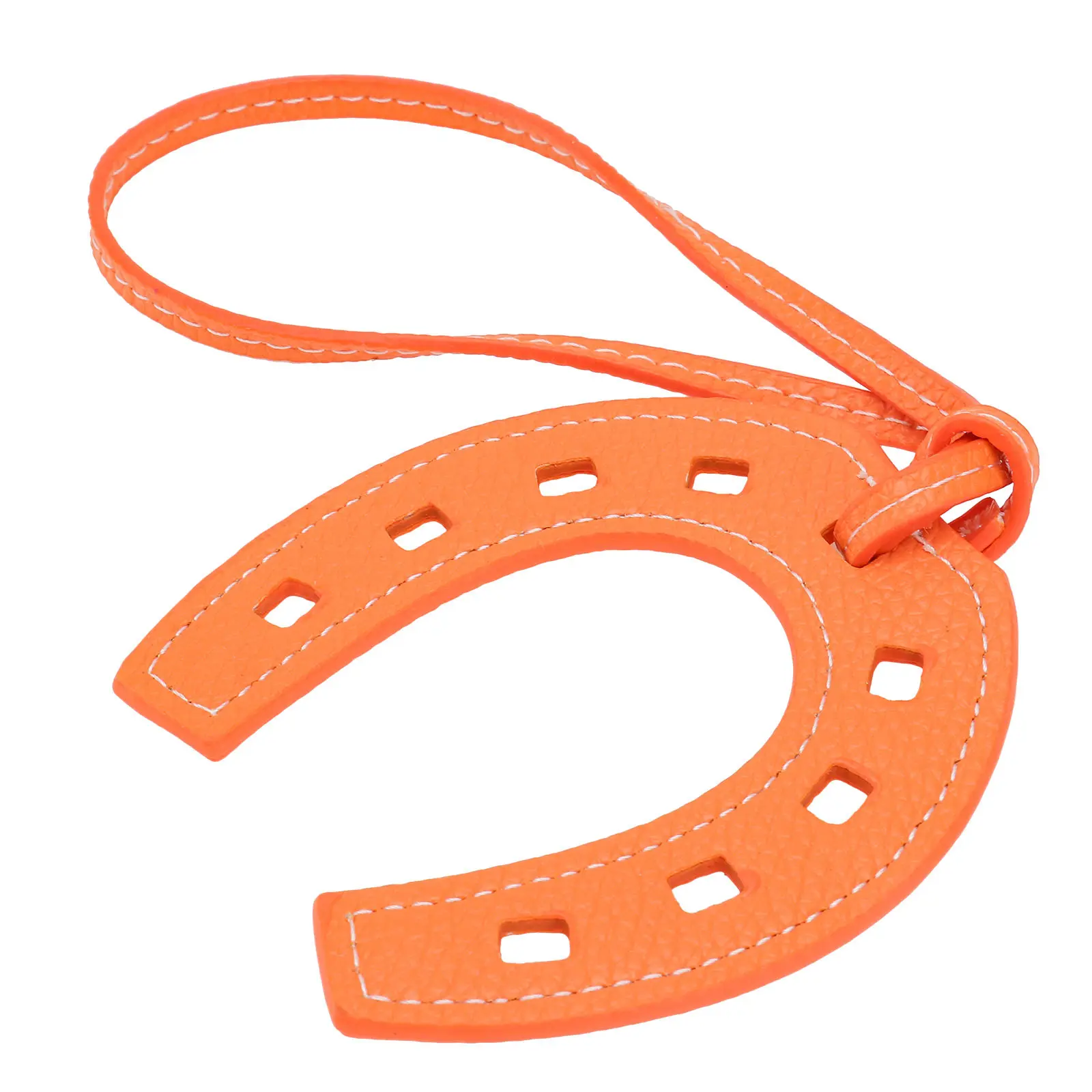 

Подвеска-подкова из ПУ, U-образная, оранжевая, креативный декоративный брелок для сумок, модный аксессуар для сумок и кошельков