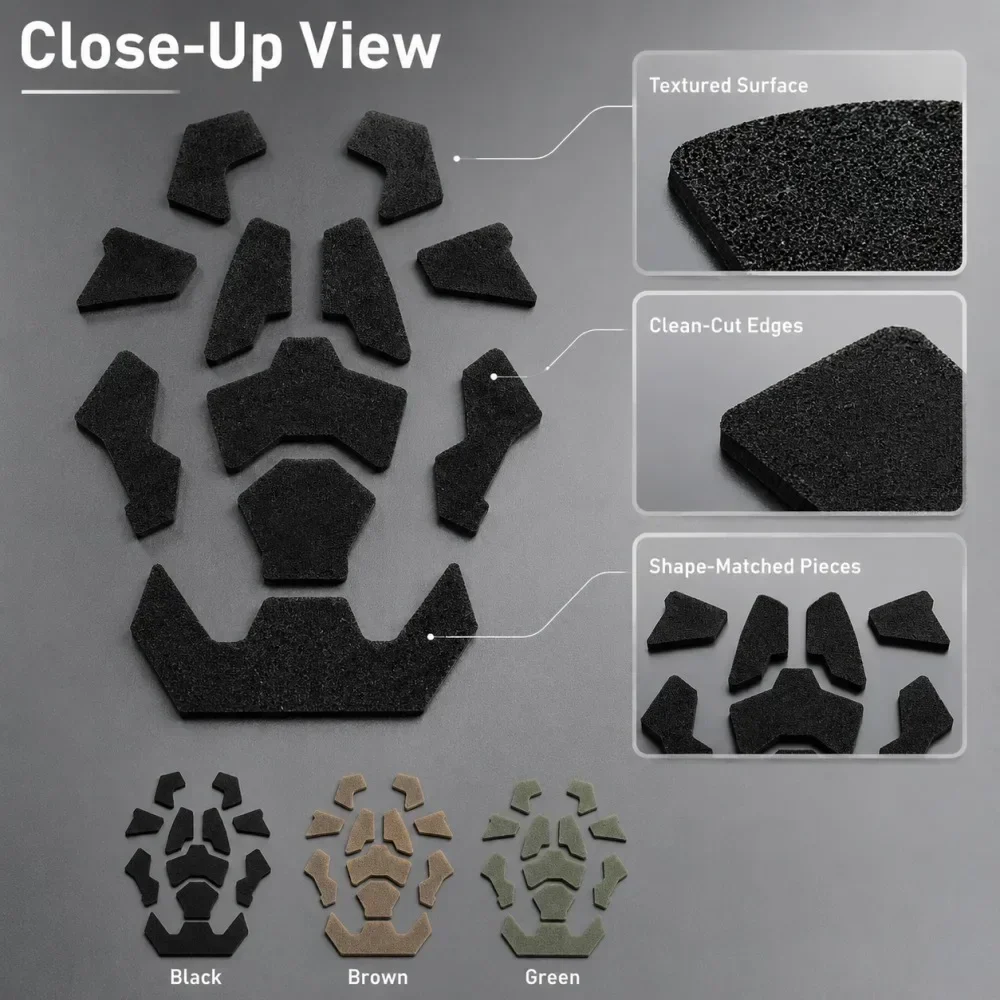 Tactical Helmet Patches Universal Exterior Tape Hook & Loop Stickers Kit for Fast Helmets Magic Sticker Helmet Accessories