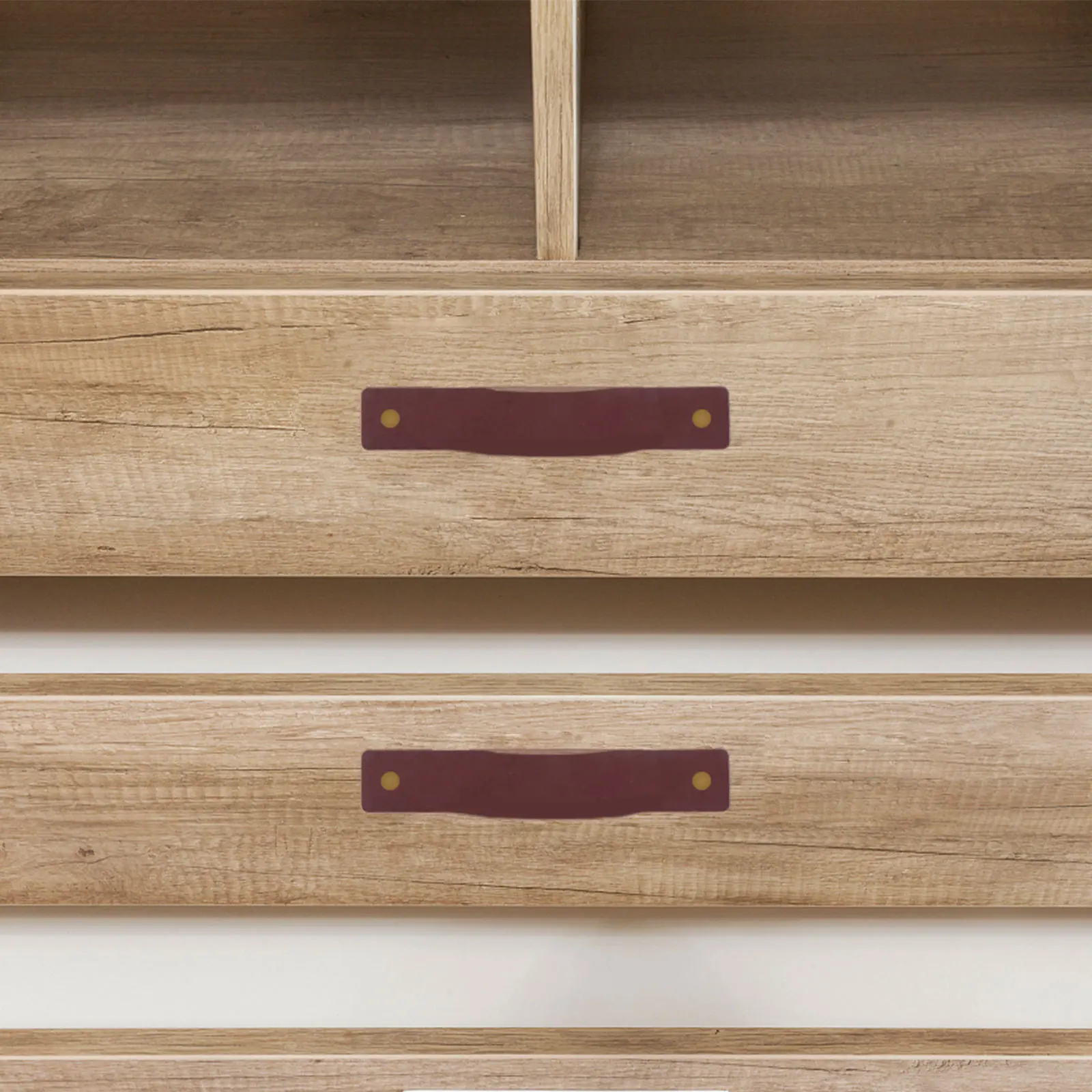 

2Pcs Brown Door Pull Knobs Stylish Cabinet Drawer Handle Single Hole Wardrobe Furniture Cupboard Hardware Safe