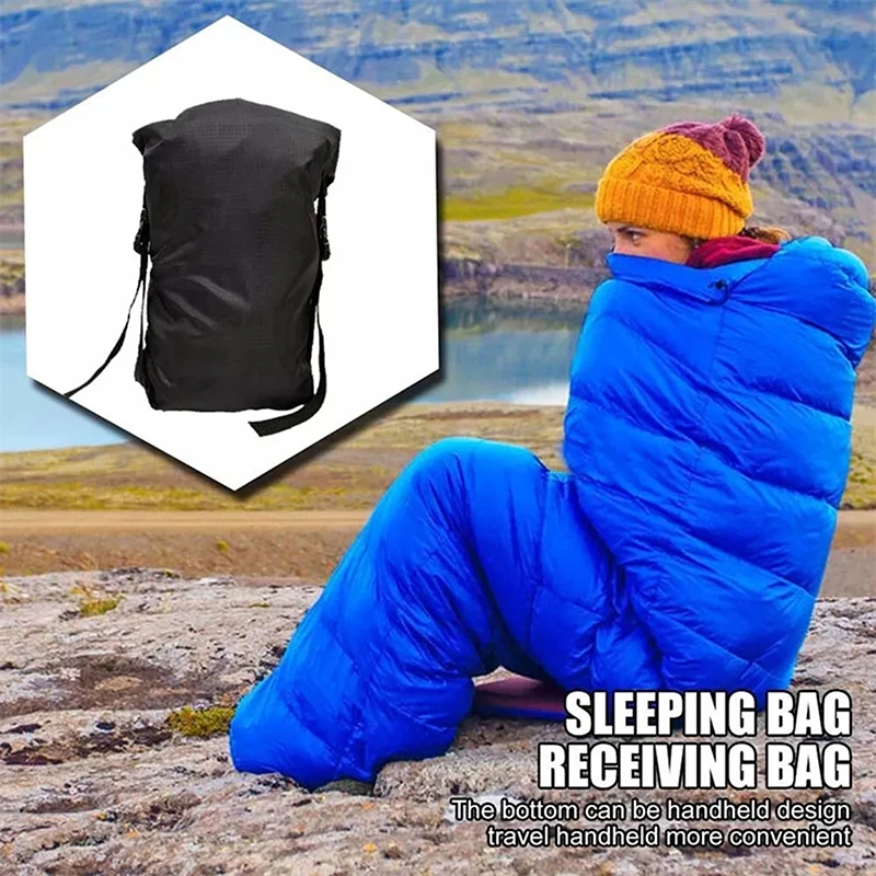 5L/8L/11L Outdoor Camping Sleeping Bag Pack Compression Stuff Sack Storage Ultralight Carry Bag Waterproof Bag Accessories