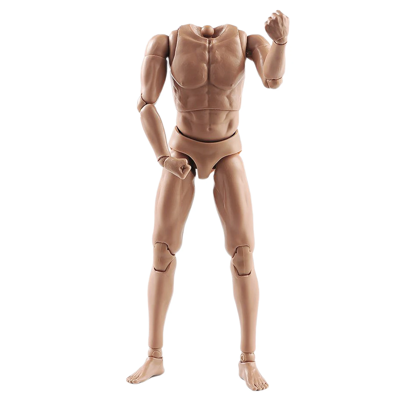 1/6 Realistic Male Body With 28 Movement Joints Muscular Model Seamless Narrow Shoulders with Neck Action Jointed-Figure For DIY