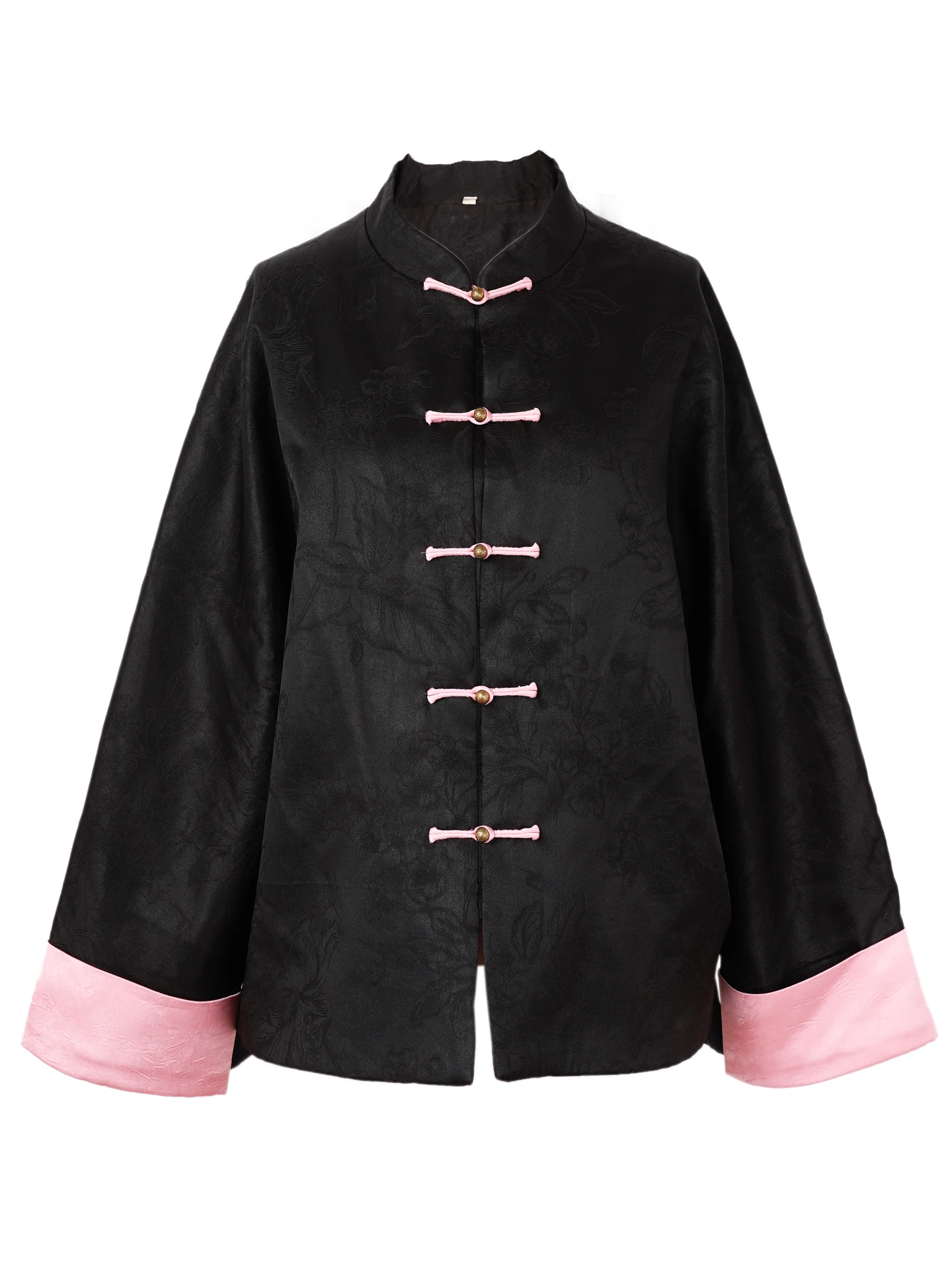 

Утепленный шелковый осенне-зимний плащ-накидка из искусственной кожи с пуговицами спереди, женский, с длинными рукавами, цветной, с флаговым принтом