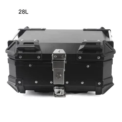 28L CNC Aluminum Alloy Universal Motorcycle Rear Trunk Luggage 탑박스 오토바이 Motorbike Waterproof Tail Box Motorcycle Hard Trunk