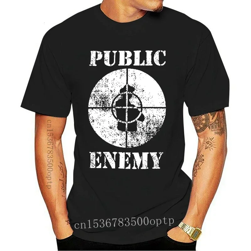 LXYTX-Camisa pública Enemy, Grupo Rap, Roupas Hip Hop, Novo, 2021