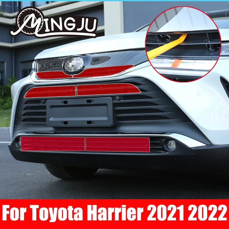 

For Toyota Harrier 2021 2022 Car Middle Insect Screening Mesh Front Grille Insert Net Anti-mosquito Dust Accessories