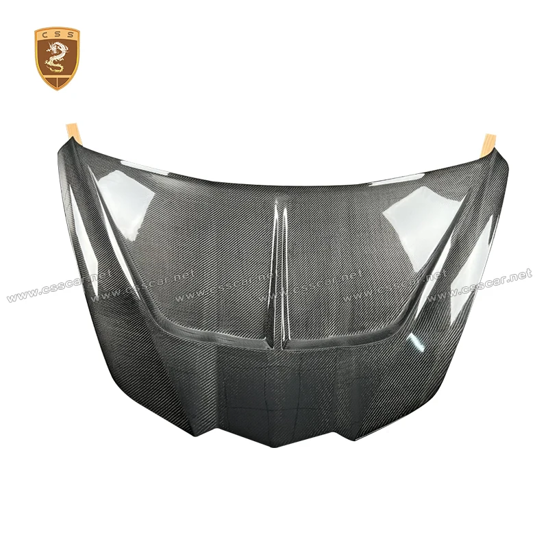 جديد لسيارة شيفروليه كورفيت C8 غطاء محرك السيارة لسباق الأداء استبدال CSS غطاء المحرك الأمامي من الكربون الجاف مجموعات ضبط السيارات #4