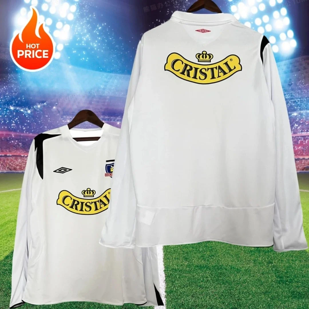 

Retro 2025 Men's Quick-drying Jersey Long-sleeved T-shirt Chile Colo-colo Team Jersey Fashion Best-selling Sports Moto