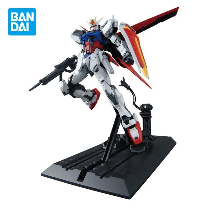 

Bandai Original Gundam Model Kit Anime Figure AILE Strike Gundam GAT-X105 MG 1/100 Action Figures Collectible Toys Gift for Kids