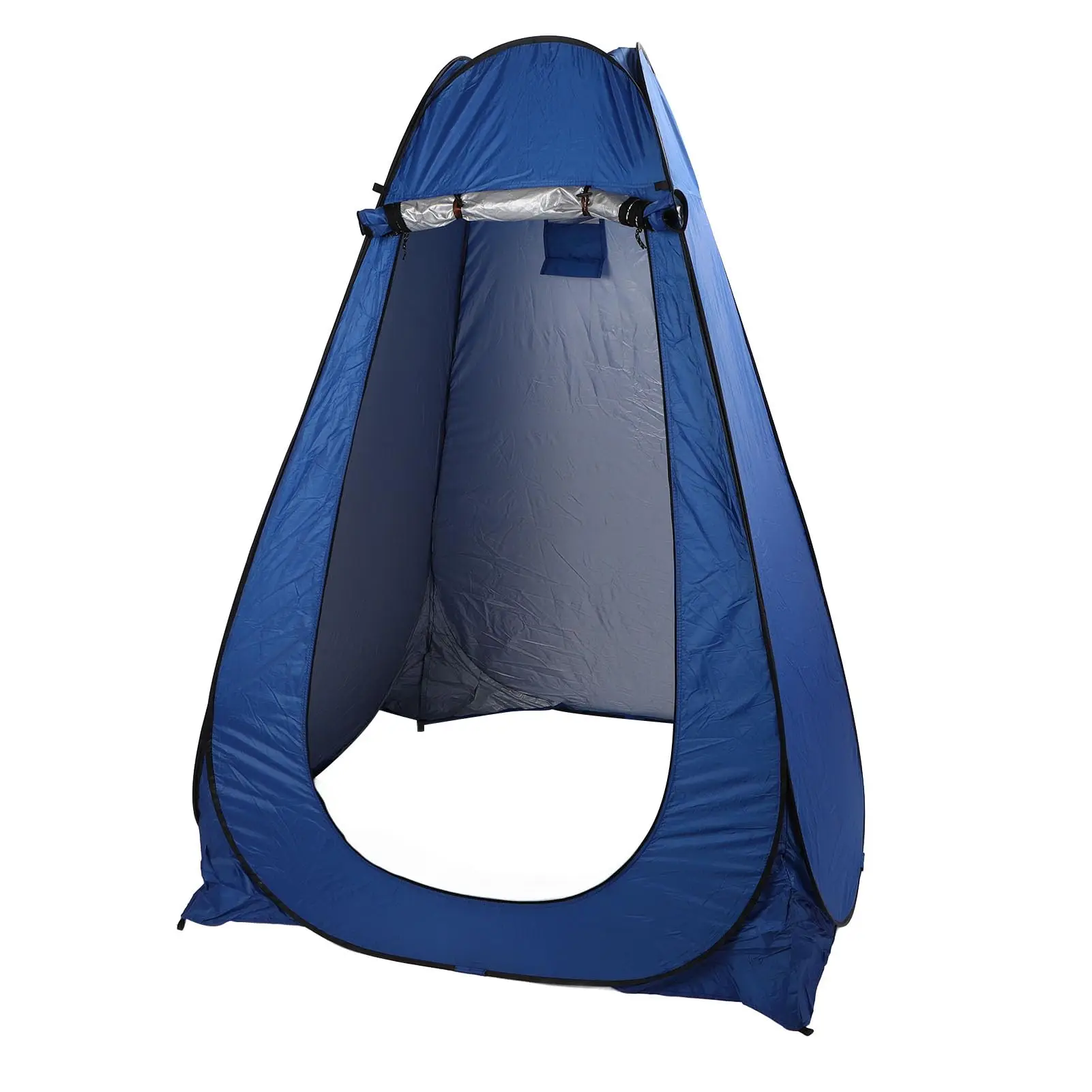Shower Tent, Outdoor Shower Room Thickened Polyester Fabric with 2 Window for Camping