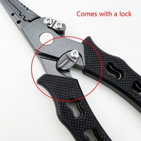 Outdoors Fishing Plier Stainless Steel Fishing Multi Tool Crimping Tool Line Cutter Suitable for Outdoor Camping Durable