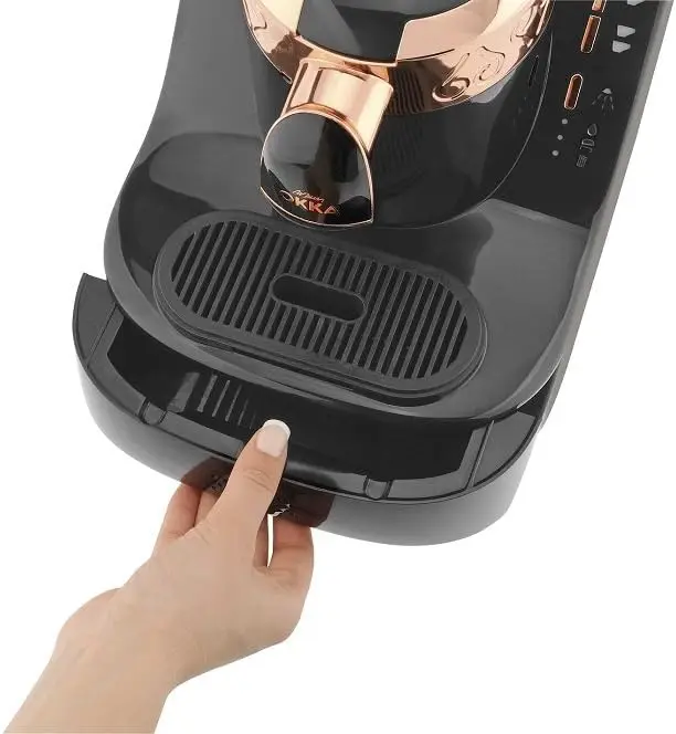 Máquina de café automática, EE. UU., 120V UL, negro/Cobre (dorado)