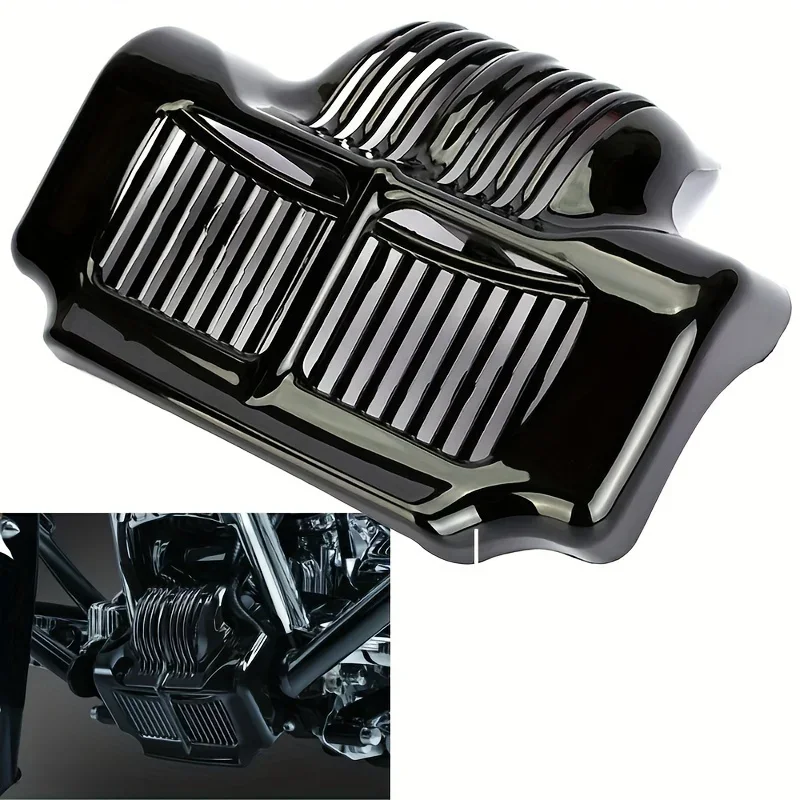 

Motorcycle Oil Cooler Guard - Decorative Metal Cover for Bike Engine