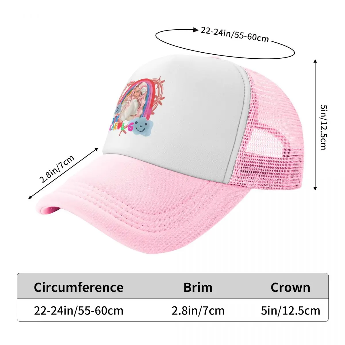 Men Women Manana Sera Bonito Karol G 2023 Trucker Hats Hip-Hop Mesh Baseball Caps Hats Trucker Hat Adjustable Sun Caps Summer