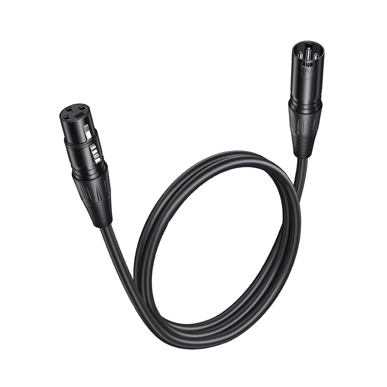 

3Pin XLR Balanced Male/Female Adapter Mic Cable - Clear Sound for Podcasting Studio Audio Mixer DMX Effector Speaker Amplifier