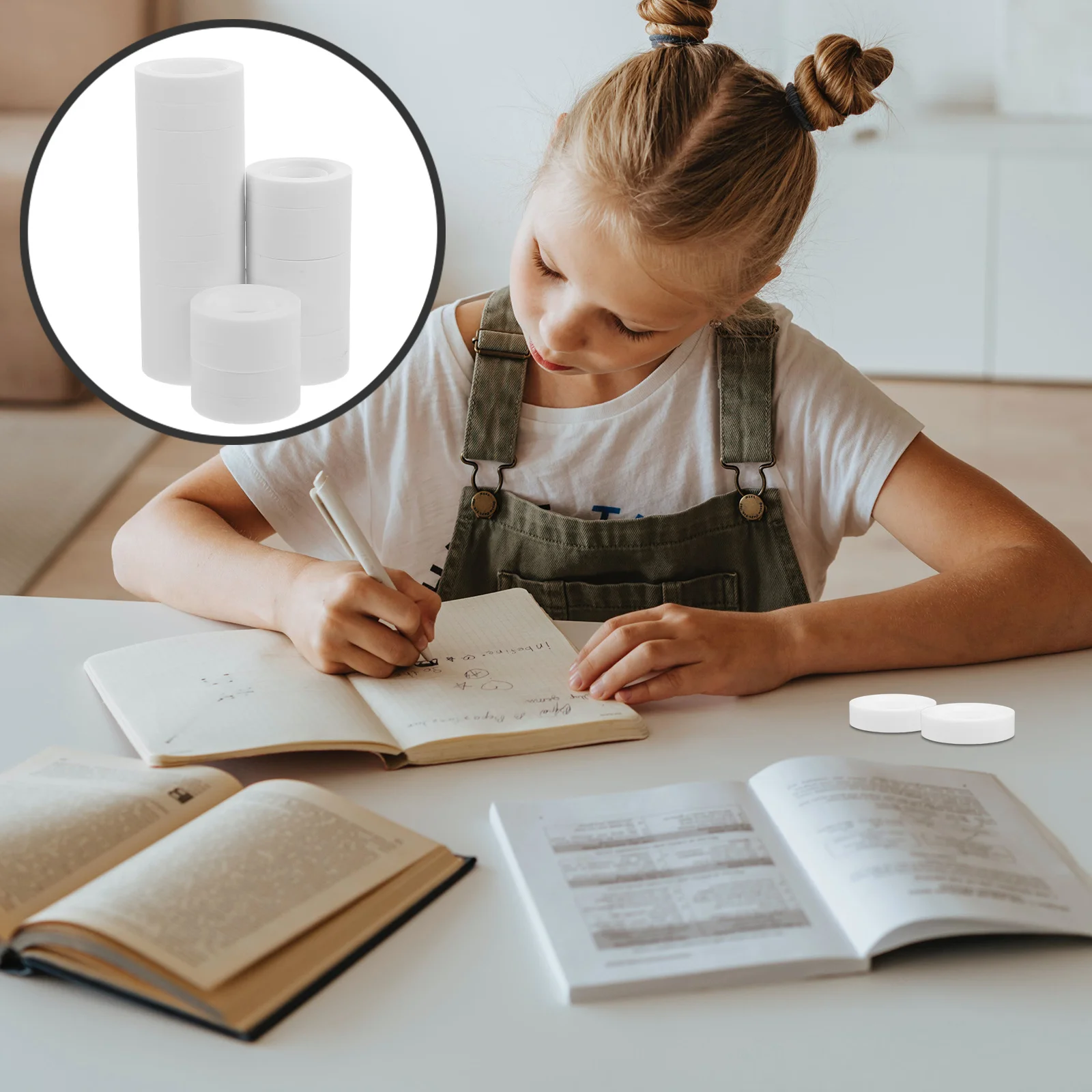 

24 Rolls DIY Tape Writable Matte Transparent Adhesive for Correction Gift Wrapping Crafting Office School Supplies