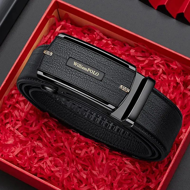 Men's automatic buckle belt, fashionable and versatile waist belt, personalized and casual pants belt