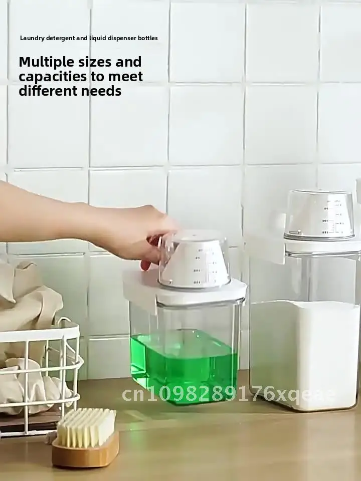 

Коробка для хранения порошка для мытья чашек Пластиковое ведро с крышкой Банка для жидкости для мытья - влагостойкий герметичный контейнер для ведра Eagle