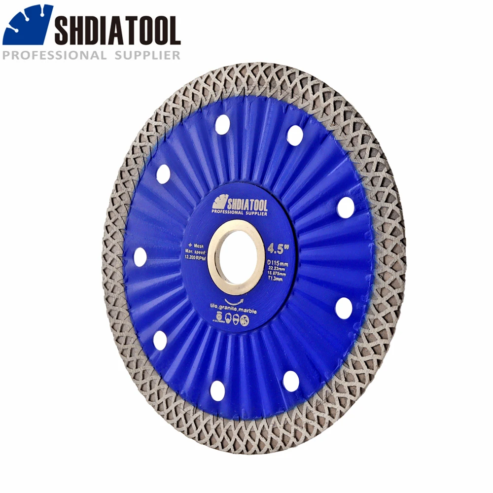 SHDIATOOL Turbo Cutting Disc Diamond Saw Blade 105/115/180mm Circular Saw Tile Cutter Granite Marble Tile Ceramic Angle Grinder