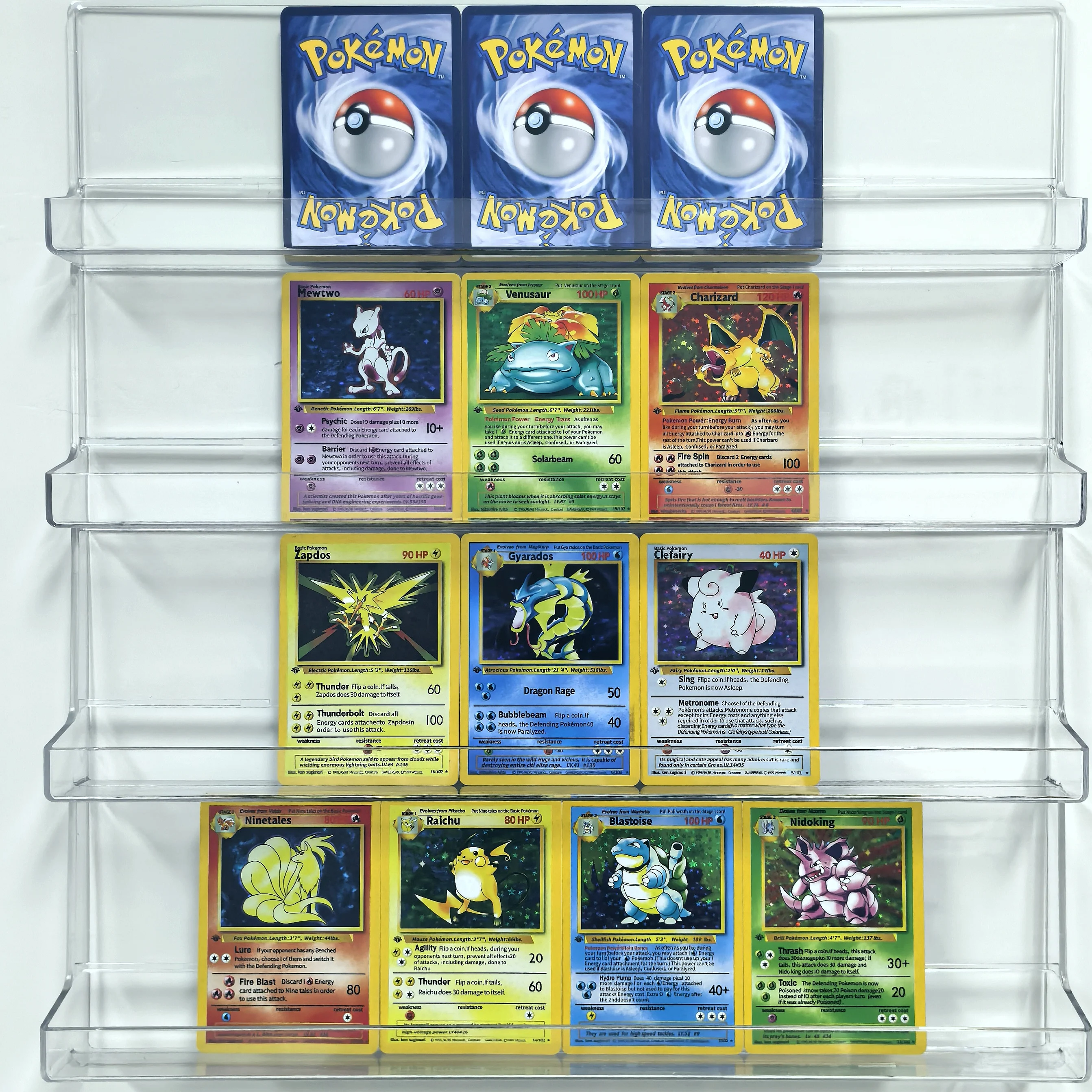 

Карты с покемонами PTCG, аниме Charizard Blastoise Raichu Clefairy Metwo, редкие одиночные карты, классическая игра, аниме-карты, подарок