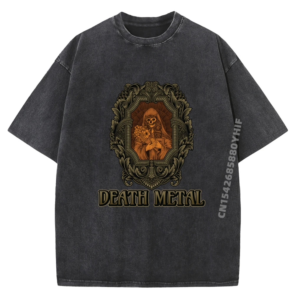 

Goth For Concerts Festivals Luxury T Shirt Mans Camisetas De Hombre Printed T-shirt Street Wear Washed Shirt